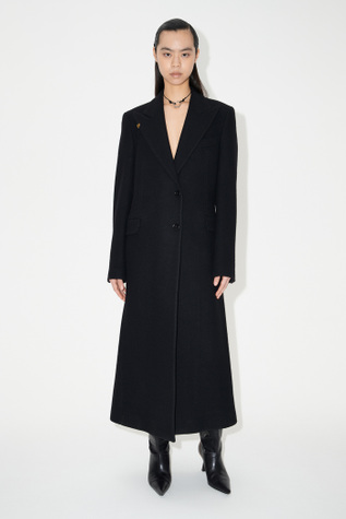 Manta Coat Black Slyly Herringbone