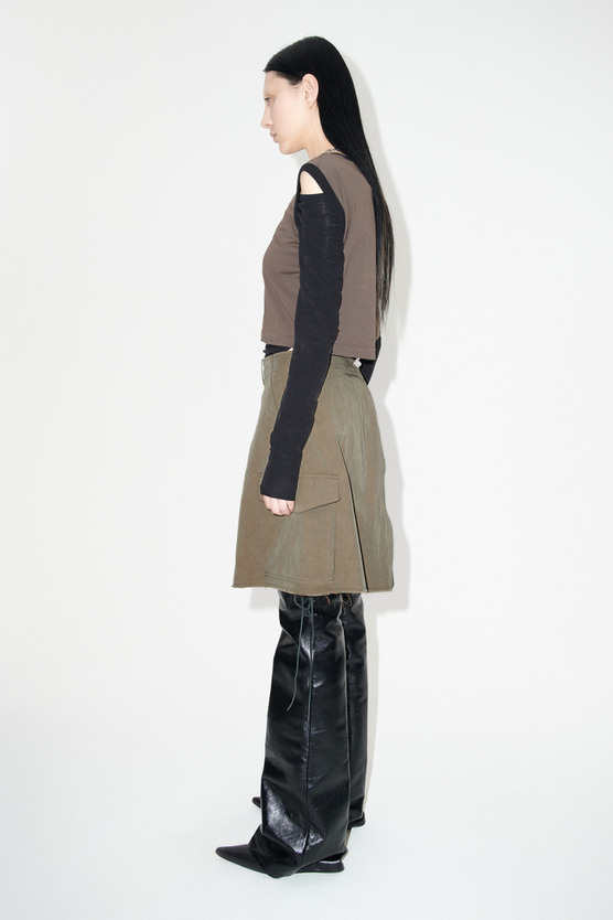 Our Legacy - Cargo Skirt Pine High Twist Solaro