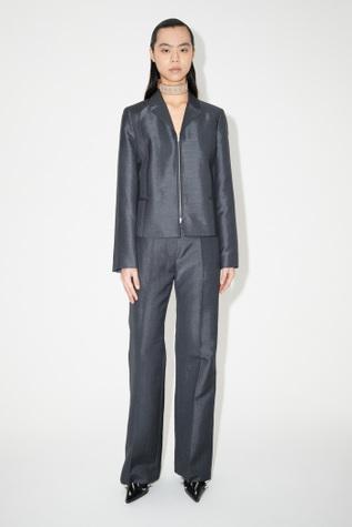 Mini Blazer Grey Mnemonic Wool