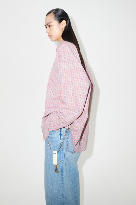 our legacy borrowed shirt ピンク Our Legacy - Borrowed BD Shirt Pink Kimble Check