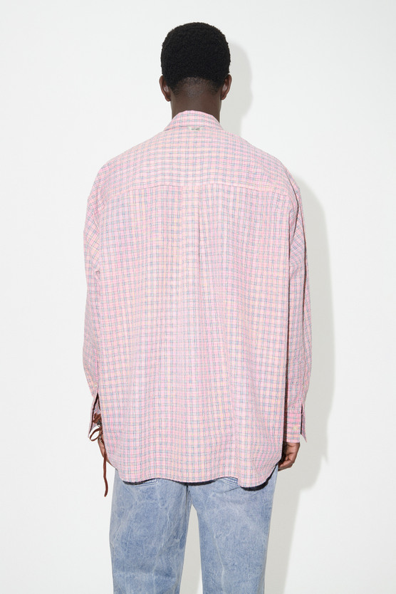 【SATIIIZ】Eddyburn Linkle Checkered Shirt SATIIIZ】Eddyburn Linkle Checkered Shirt (SATiiiZ/シャツ