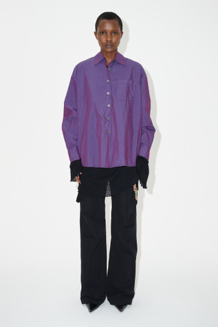 Borrowed Shirt Blackcurrant Parachute Poplin