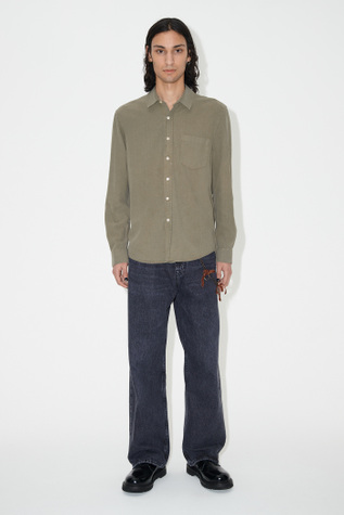Classic Shirt Peafowl Silk Noil