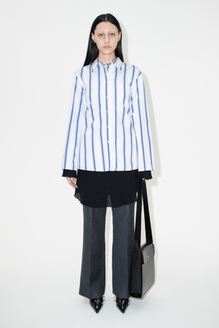 Daisy Shirt Blue Crypto Stripe