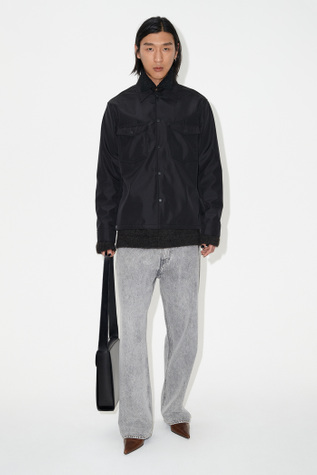 Evening Coach Jacket Black Fleecy Tech
