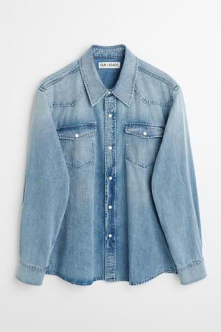 OUR LEGACY REBIRTH SHIRT デニムシャツ Our Legacy - Frontier Shirt Rider Wash Denim