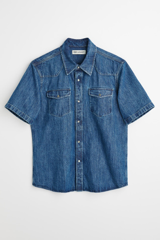 Frontier Shortsleeve Shirt Western Blue Denim