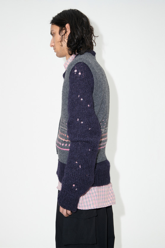 Our Legacy - Rugrat Vest Slate Grey Faux Isle