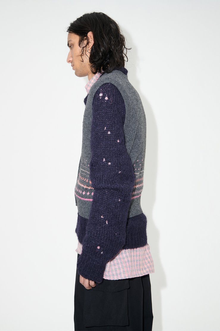 OUR LEGACY RUGRAT VEST グレー Our Legacy - Rugrat Vest Slate Grey Faux Isle