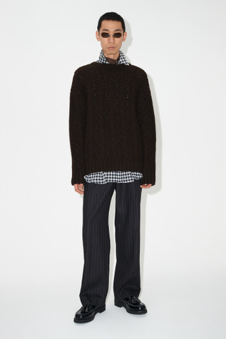 Toddler Popover Welsh Black Chain Knit