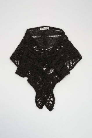 Triangle Scarf Charred Chocolate Airy Alpaca