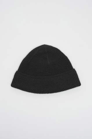 Knit Hat Black Rustic Merino