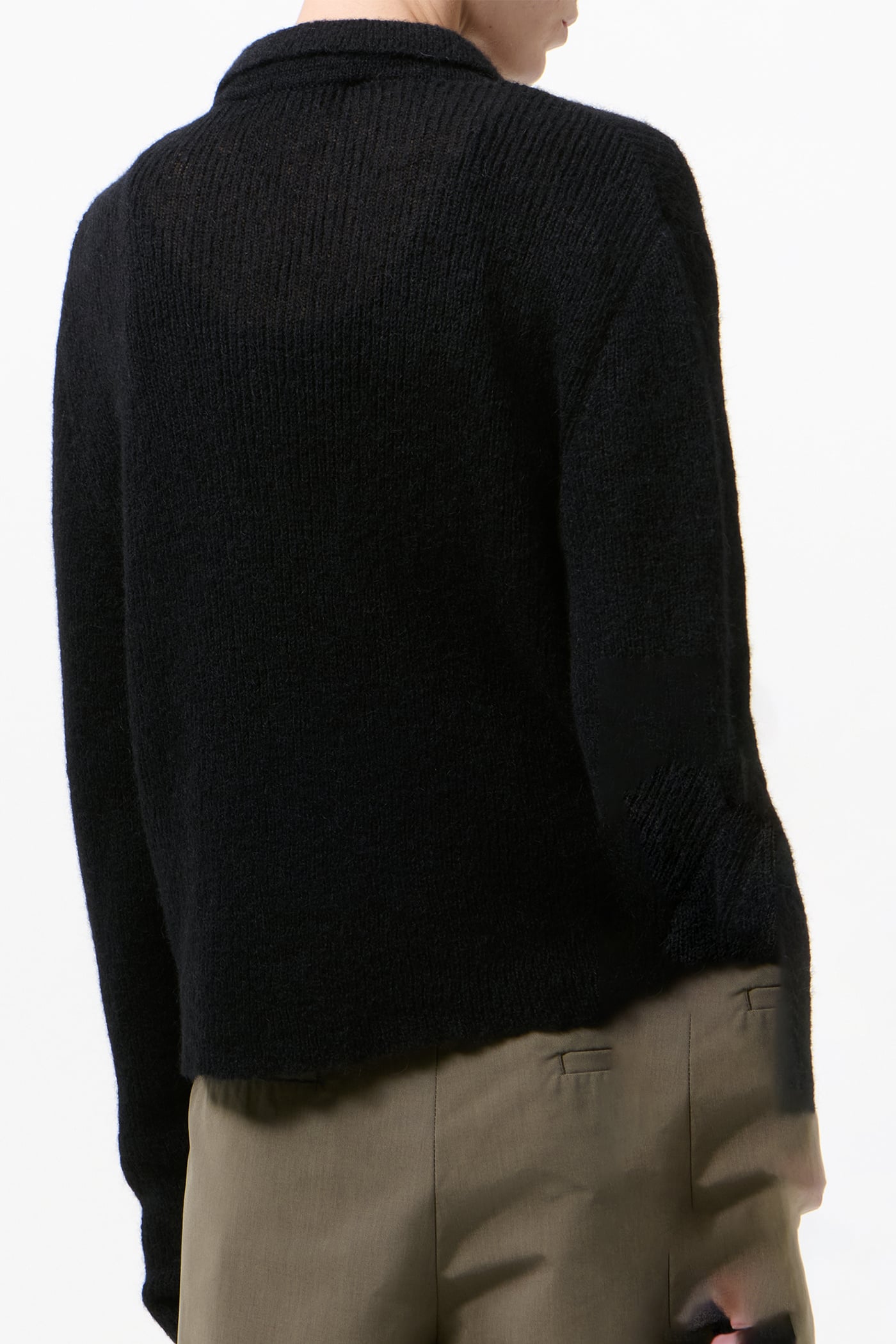 Our Legacy - Mazzy Polo Black Fuzzy Alpaca