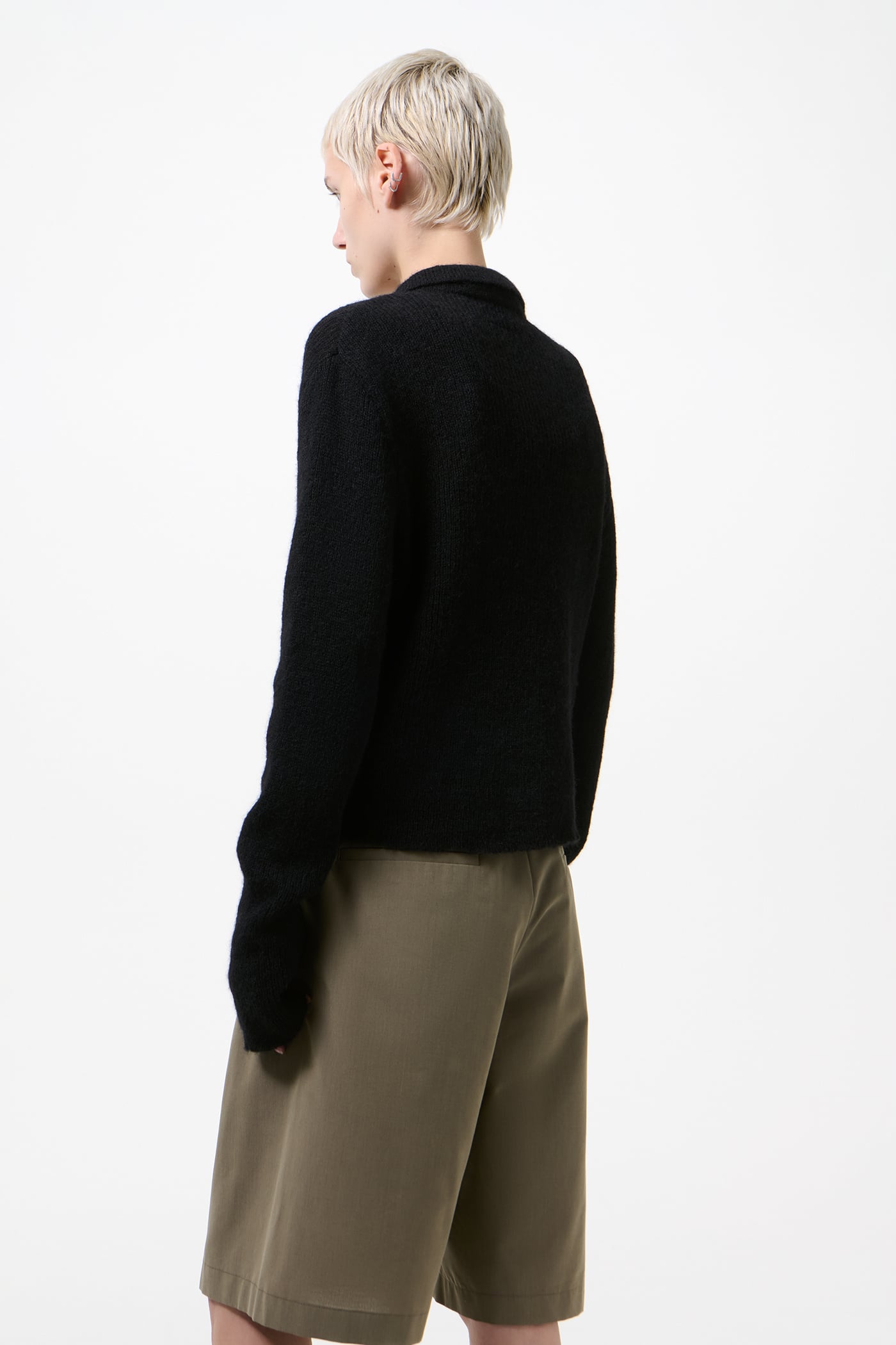 Our Legacy - Mazzy Polo Black Fuzzy Alpaca