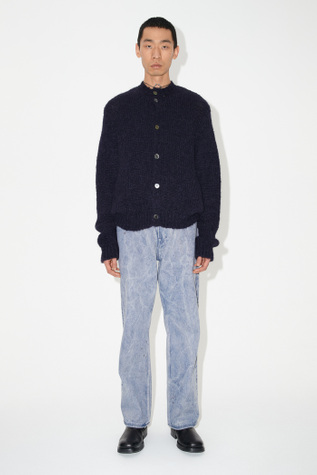Opa Cardigan Navy Fuzzy Mohpaca