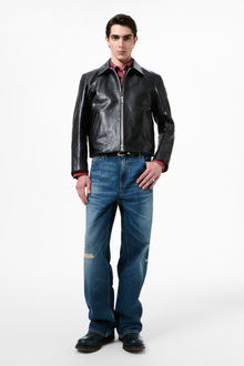 Our Legacy - Mini Jacket Top Dyed Black Leather