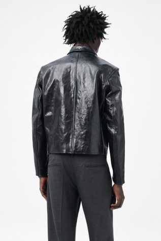 Our Legacy - Mini Jacket Top Dyed Black Leather