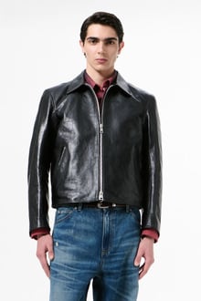 Our Legacy - Mini Jacket Top Dyed Black Leather