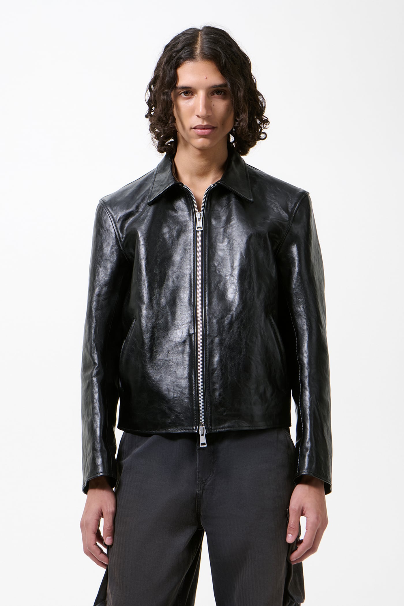 Our Legacy - Mini Jacket Top Dyed Black Leather