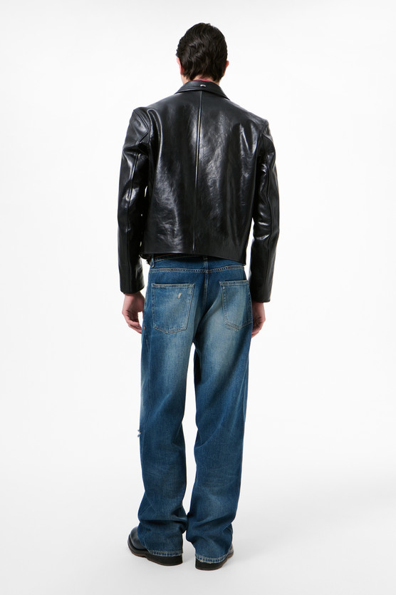 Our Legacy - Mini Jacket Top Dyed Black Leather