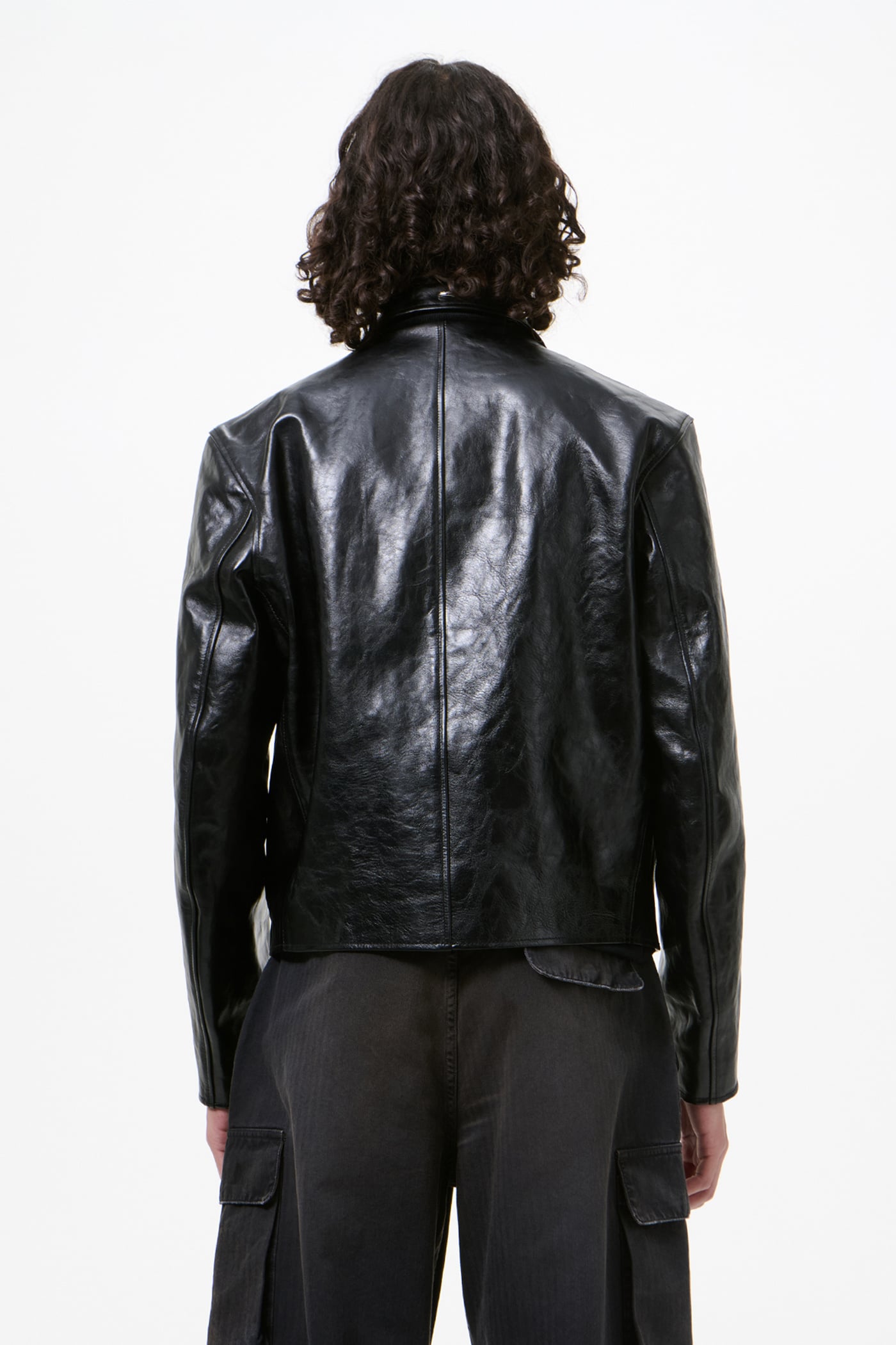 Our Legacy - Mini Jacket Top Dyed Black Leather