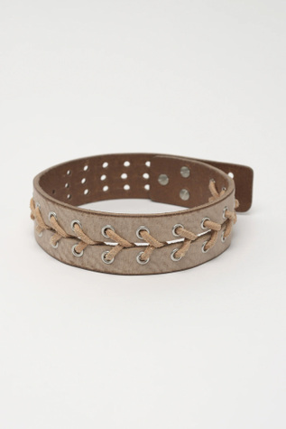 3 Cm Corset Choker Arena Beige Leather