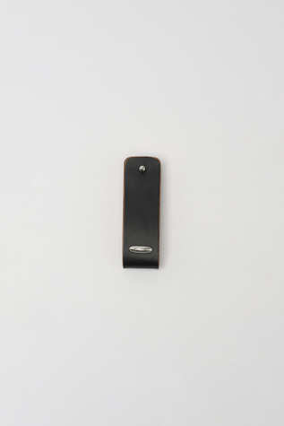 Pierced Key Holder Brown Leather