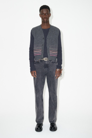 Formal Cut Overdyed Black Chain Twill