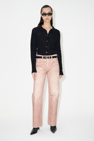 Linear Cut Digital Rust Denim