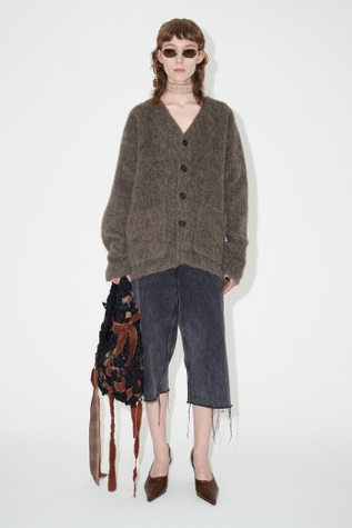 Cardigan Mole Grey Mohair