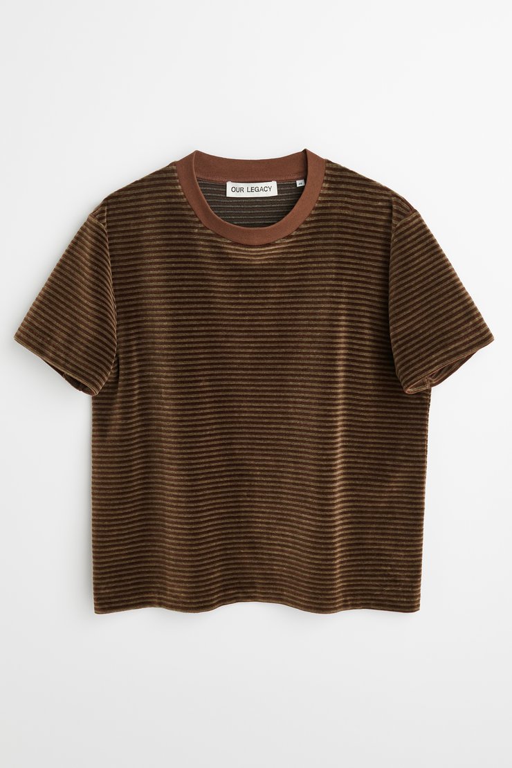 Our Legacy - Hover T-Shirt Scoobie Stripe Velour