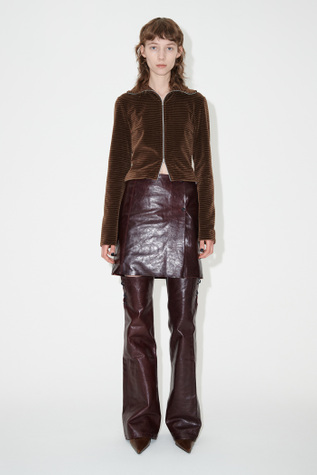 Slim Zip Longsleeve Scoobie Stripe Velour