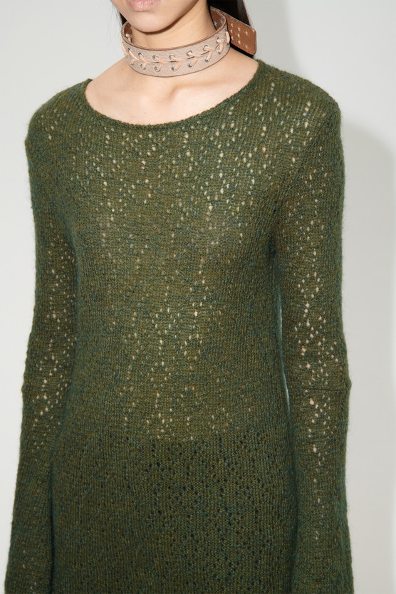 OUR LEGACY｜DRESSES (TWO FACE DRESS MOOR GREEN (W4236TM) Our Legacy - Two Face Dress Moor Green Crochet