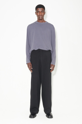Reduced Trouser Black Pseudo Knit