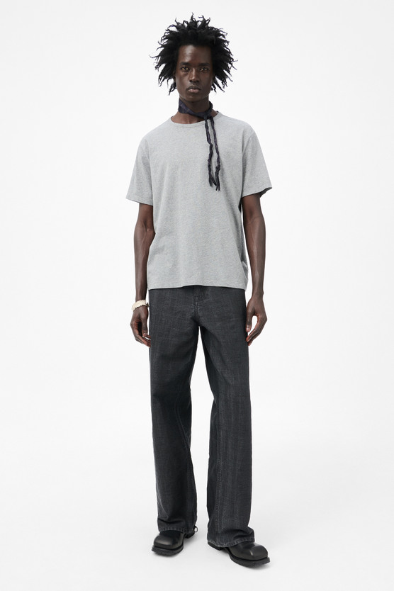 Our Legacy - New Box T-Shirt Grey Melange Clean Jersey