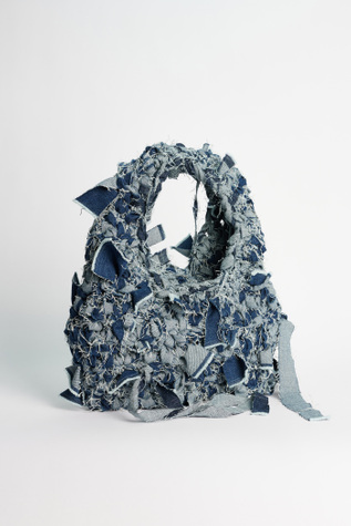 Crochet Bag Worn Denim