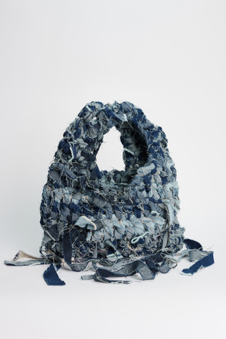 Crochet Bag Mixed Denim