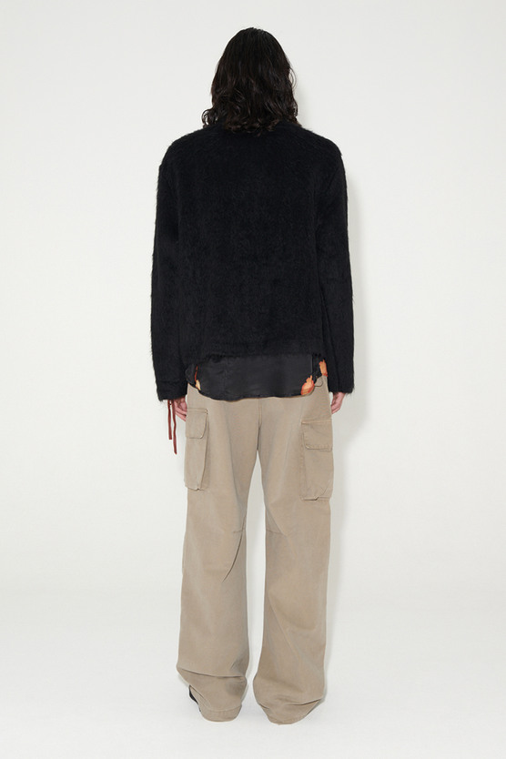 トップス OUR LEGACY SHRUNKEN FULLZIP ALPACA 50 Shrunken Full Zip Polo in Ash Grey Alpaca – SVRN