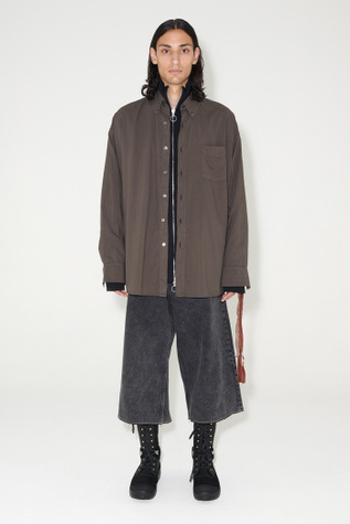 Borrowed Bd Shirt Brown Voile