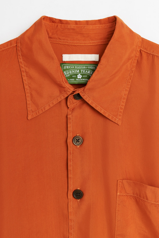 our legacy レザーシャツ OURLEGACY】WELDING SHIRT Worn Brown Lambskin レザーシャツ