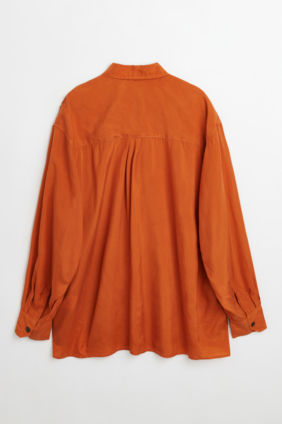 our legacy レザーシャツ OURLEGACY】WELDING SHIRT Worn Brown Lambskin レザーシャツ