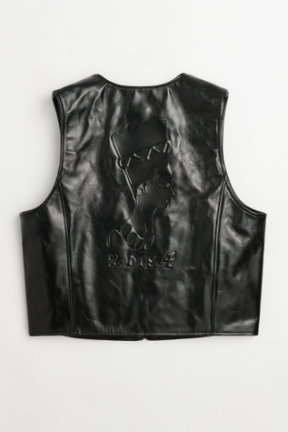 Leather Vest Black Leather