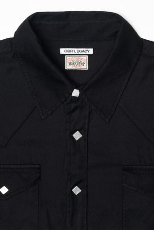 Our Legacy - Ranch Shirt Black High Twist Twill