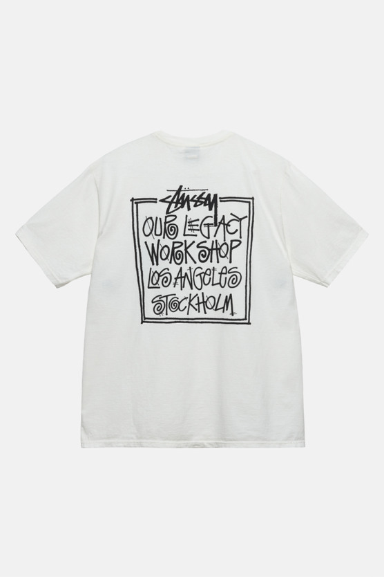 Tシャツ・カットソー Stussy x Our Legacy Work Shop Surfman Pigment Dyed Camo Our Legacy Work Shop Surfman Tee Pigment Dyed – Black | Tees