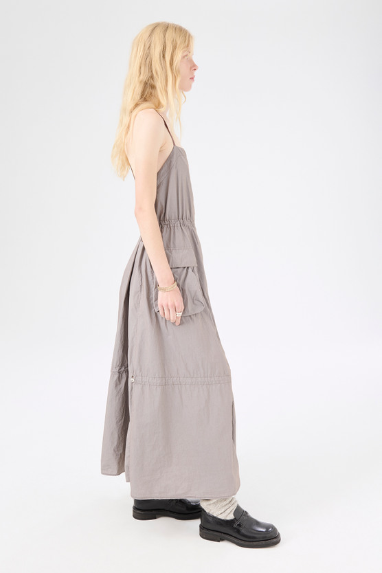 Our Legacy - Parachute Dress Stone Khaki Parachute Poplin Our Legacy - Parachute Dress Stone Khaki Parachute Poplin