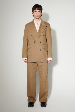 Sharp Db Blazer Olive Broken Sateen