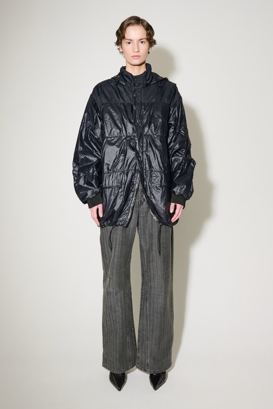 【OUR LEGACY】EXHAUST PUFFA サイズ32 Our Legacy - Exhaust Puffa Black Rubberized Nylon