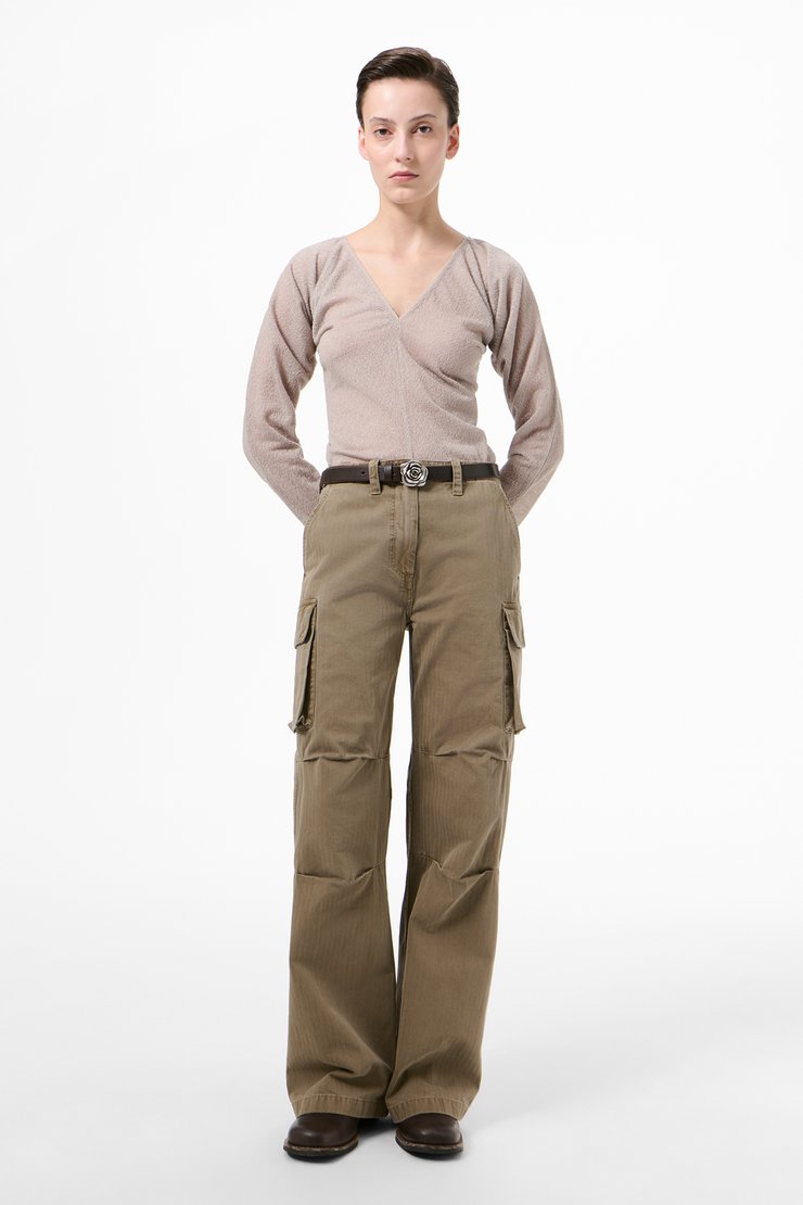 Our Legacy - Peak Cargo Uniform Olive Herringbone