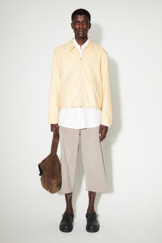 Mini Jacket Cream Rubberized Nylon