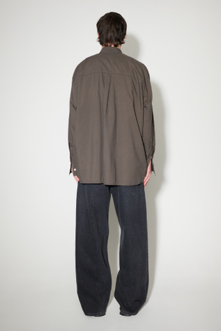 Our Legacy - Borrowed BD Shirt Faded Brown Cotton Voile